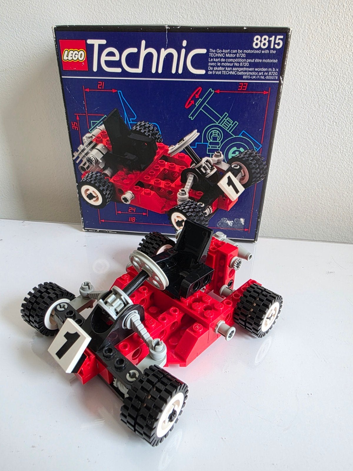 Lego Technic Set 8815 Go-Kart - Vintage uit 1991, Kinderen en Baby's, Speelgoed | Duplo en Lego, Compleet, Lego, Ophalen of Verzenden