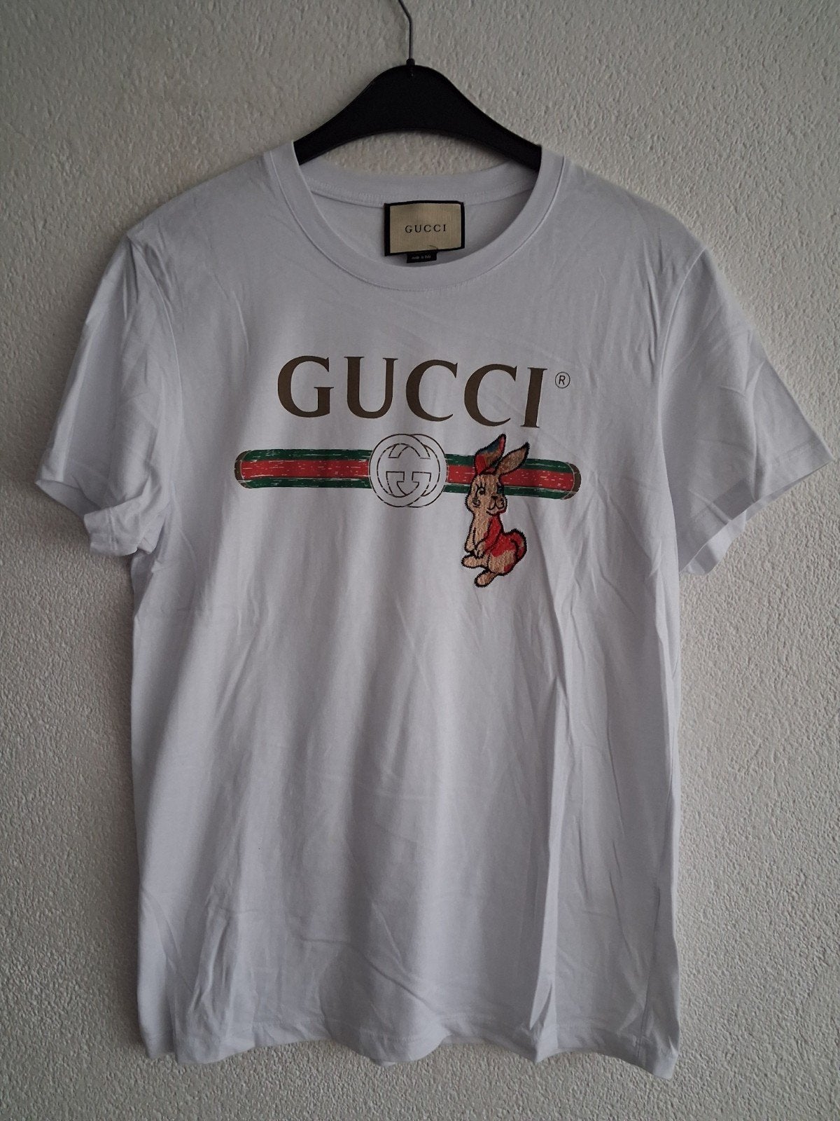 Gucci T-shirt met Bugs Bunny print Maat L, Kleding | Dames, Wit, Maat 42/44 (L), Ophalen of Verzenden, Korte mouw