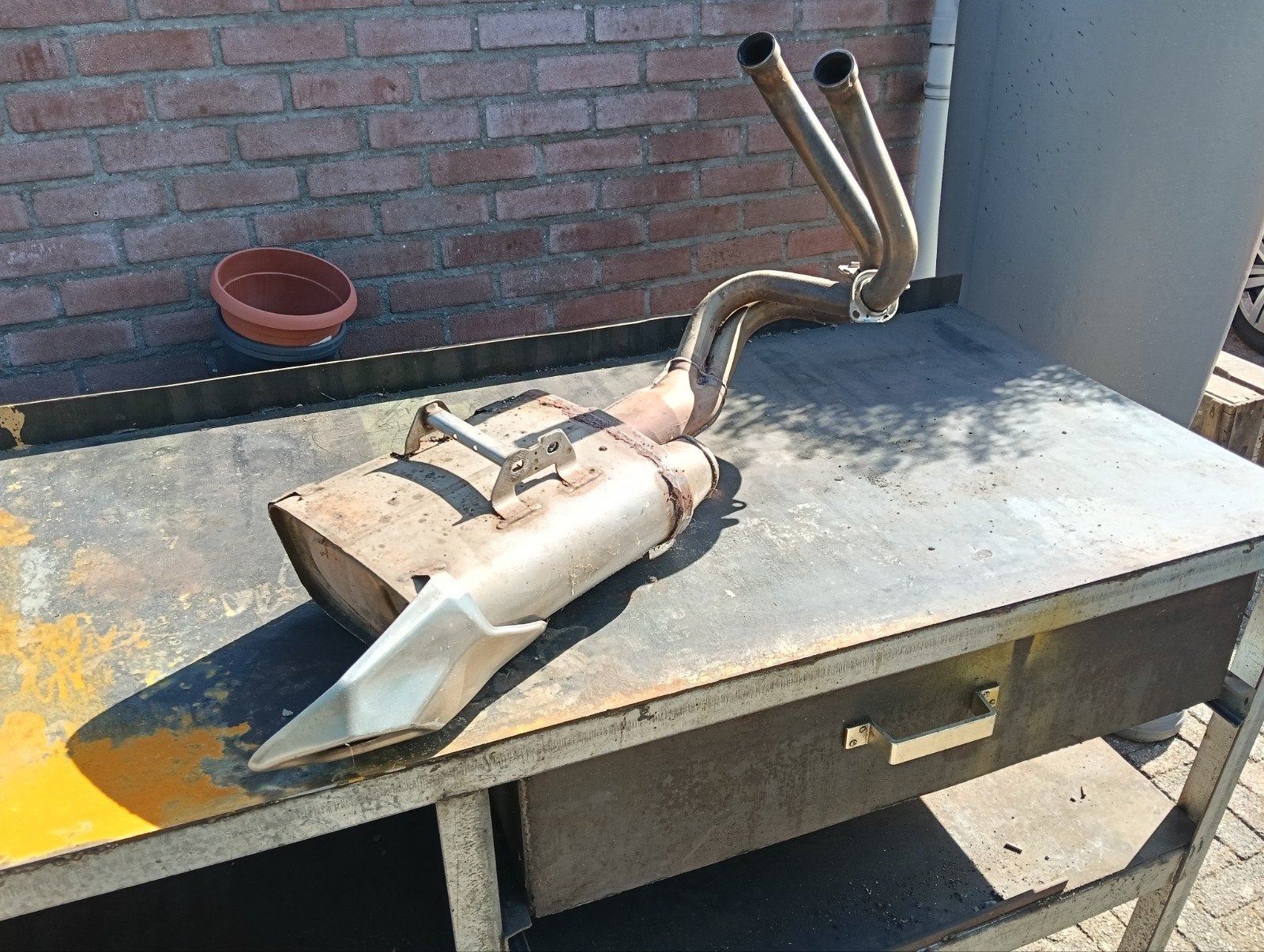 Originele uitziende uitlaat Versys 650., Ophalen, Gebruikt