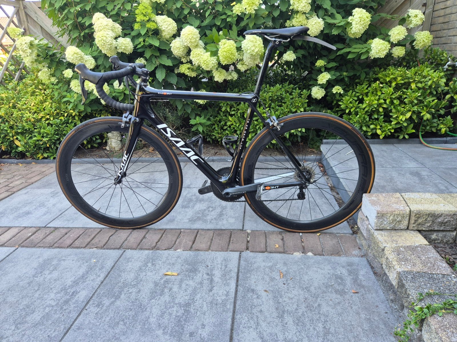 Isaac Element racefiets carbon maat 56, Fietsen en Brommers, 28 inch, Velgrem, Zo goed als nieuw, Meer dan 20 versnellingen