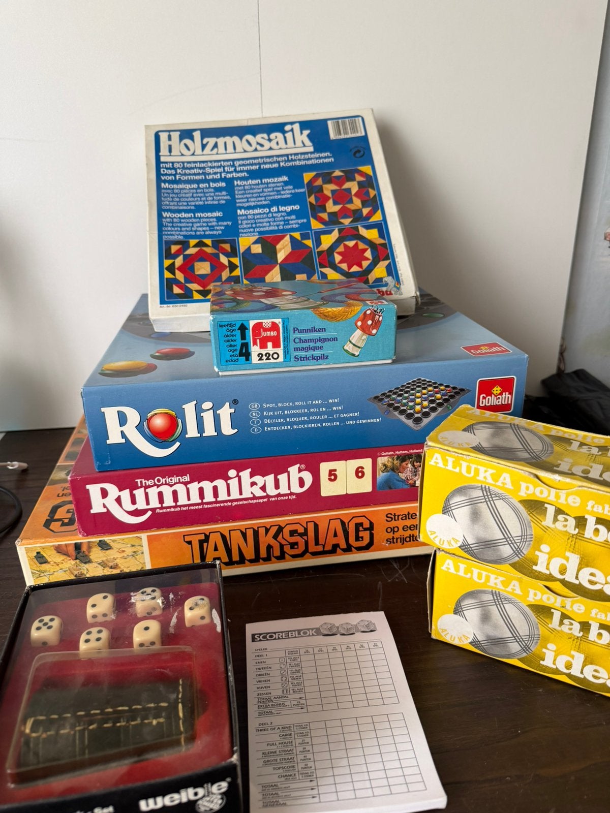 Partij vintage spellen & speelgoed, Ophalen of Verzenden, Gebruikt