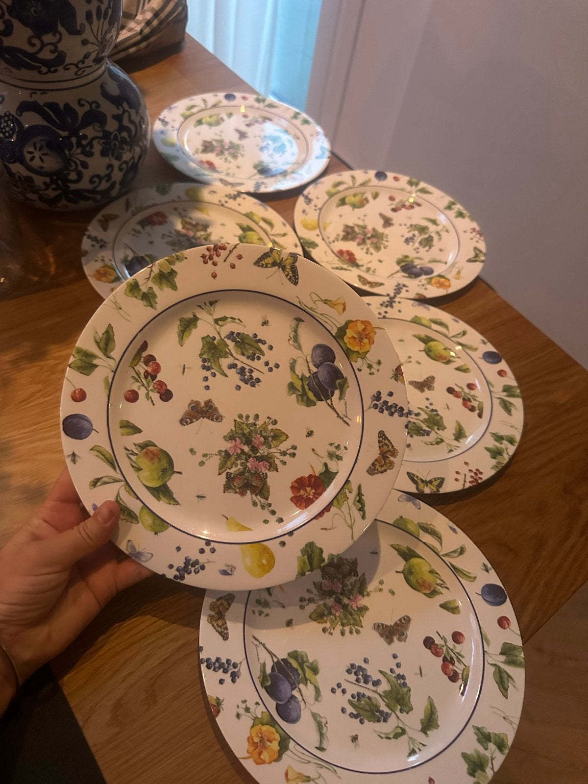 Set van 6 Mepal Rösti Melamine Borden - Janneke Brinkman, Kunststof, Mepal, Ophalen of Verzenden, Zo goed als nieuw