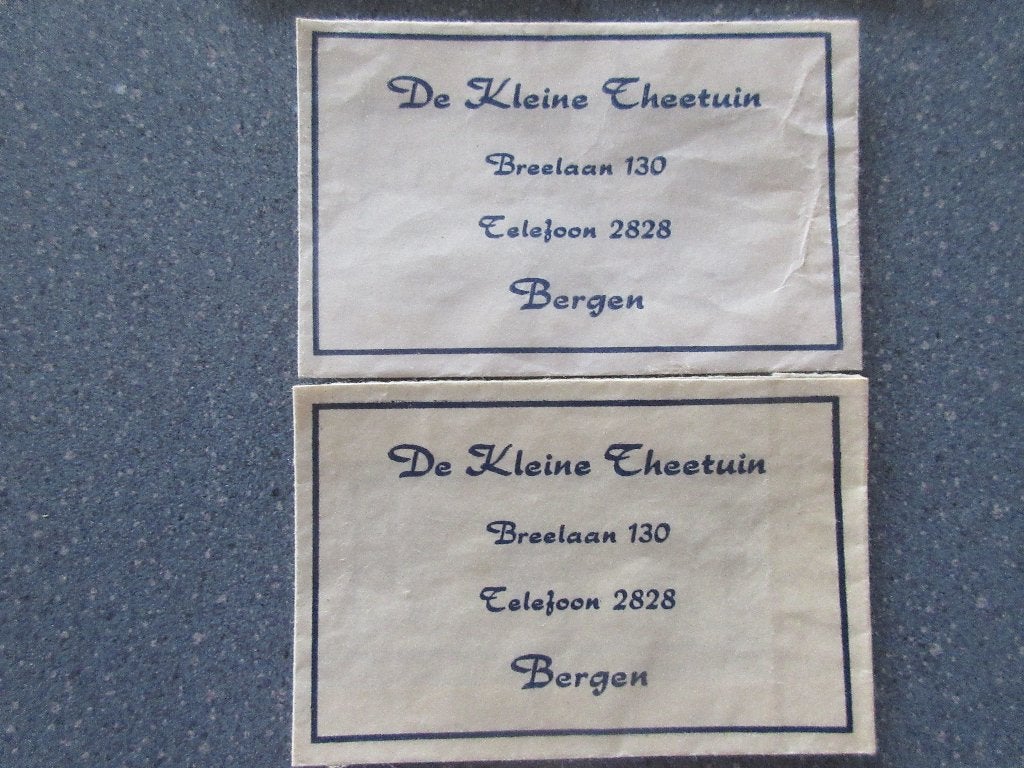 2 x Bergen, De Kleine Theetuin, Verzenden, Nederland