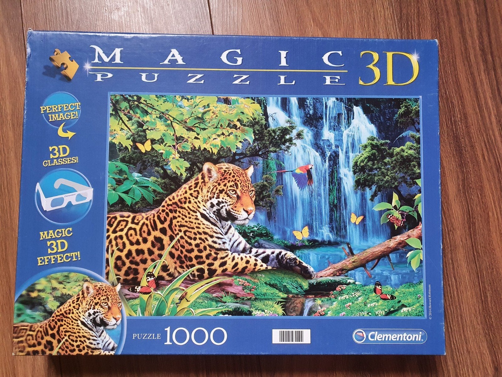 Clementoni magic 3D puzzel jaguar 1000  stukjes, Ophalen of Verzenden, 500 t/m 1500 stukjes, Gebruikt, Legpuzzel