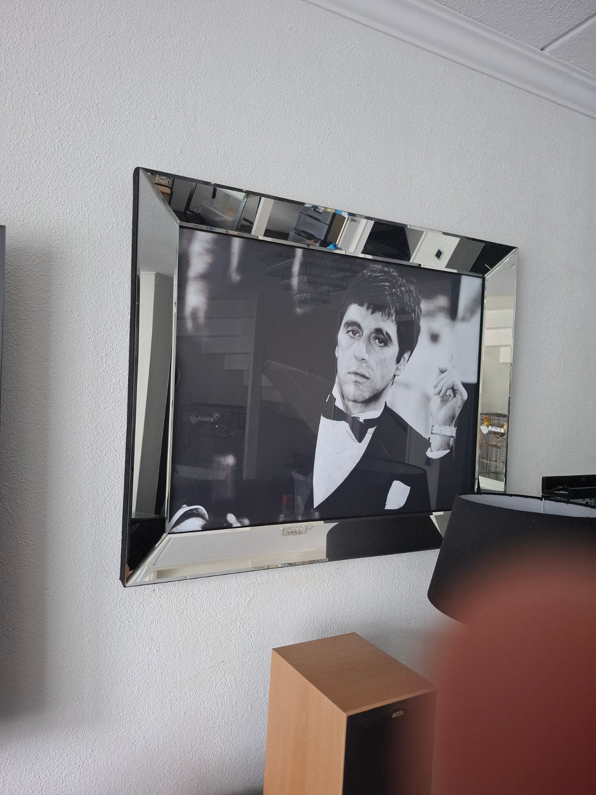 Scarface  schilderij 95x75, Ophalen, Zo goed als nieuw, Schilderij