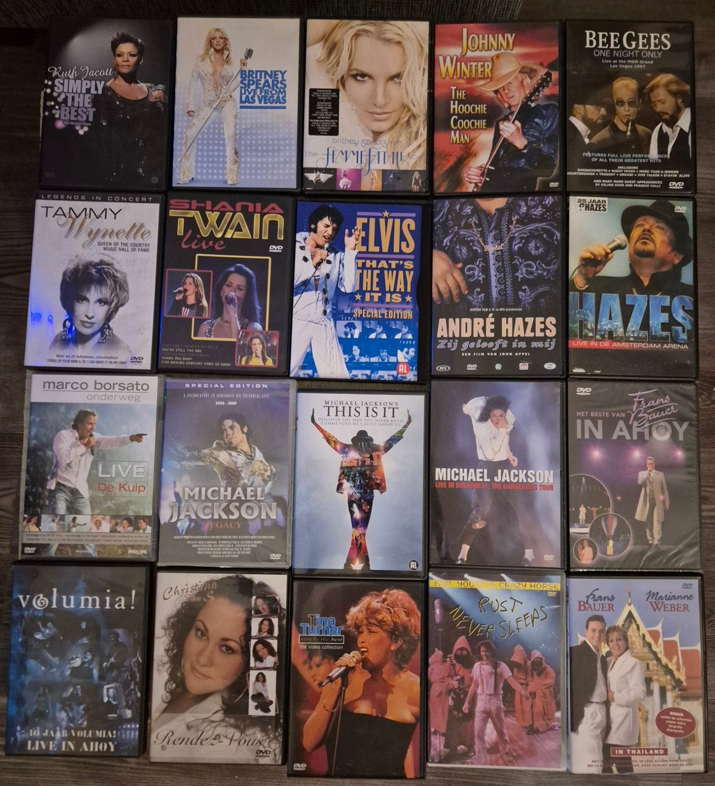 Grote collectie muziek DVD's - Pop, Rock, Soul, Schlager, Alle leeftijden, Ophalen of Verzenden, Gebruikt