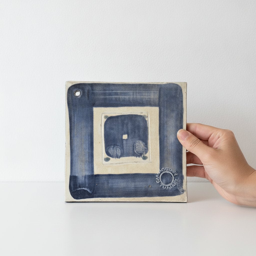 Handgemaakte Keramische Wandtegel – Cabbagetown Pottery, Verzenden