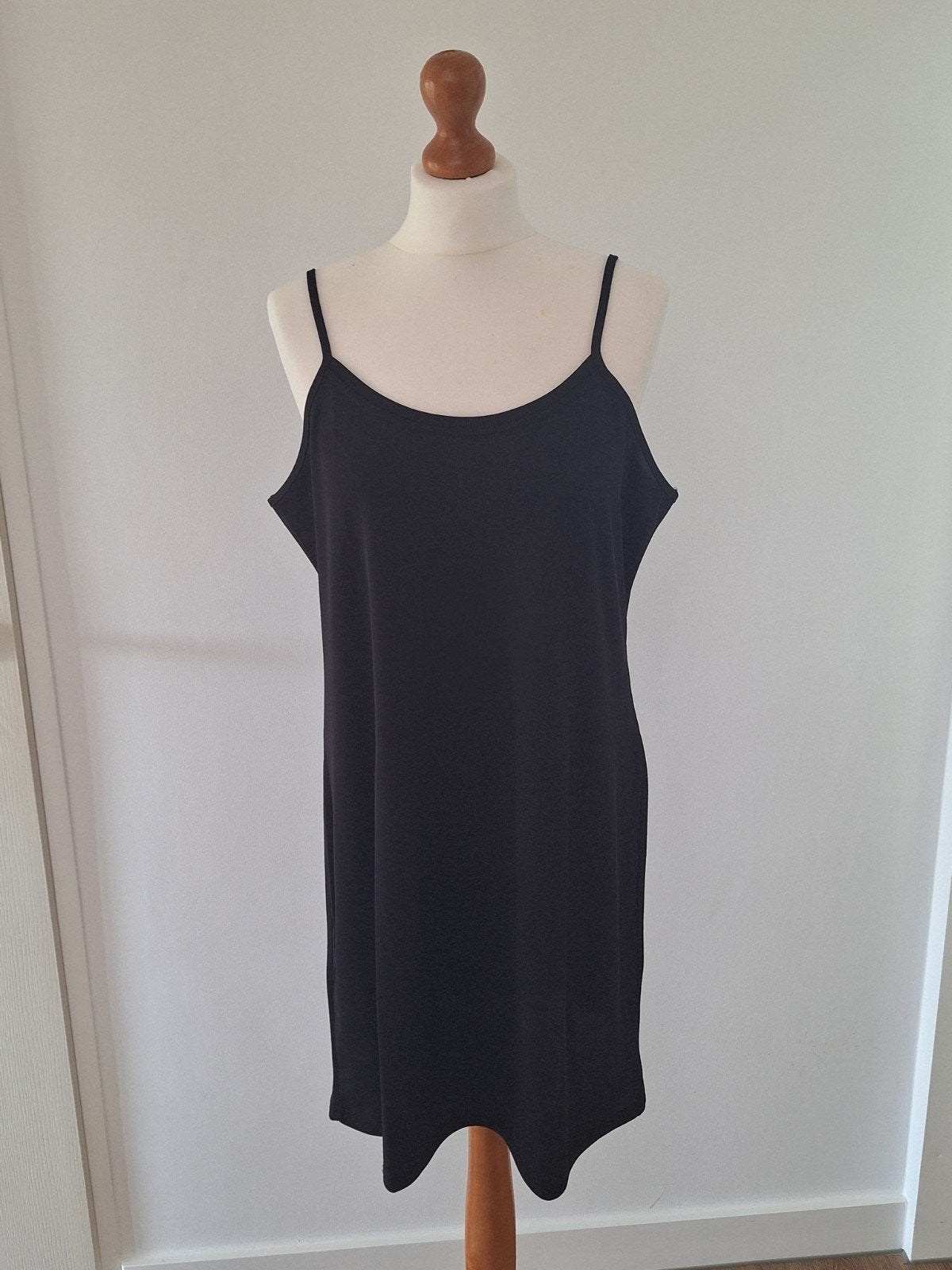Clarisse - zwarte onderjurk /lange top. XXXL = 44, Zwart, Maat 42/44 (L), Clarisse, Ophalen of Verzenden