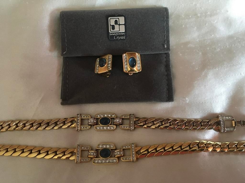 Te koop nieuw 3 delig sieraden set van Swarovski, Ophalen of Verzenden, Nieuw, Sieraad of Horloge