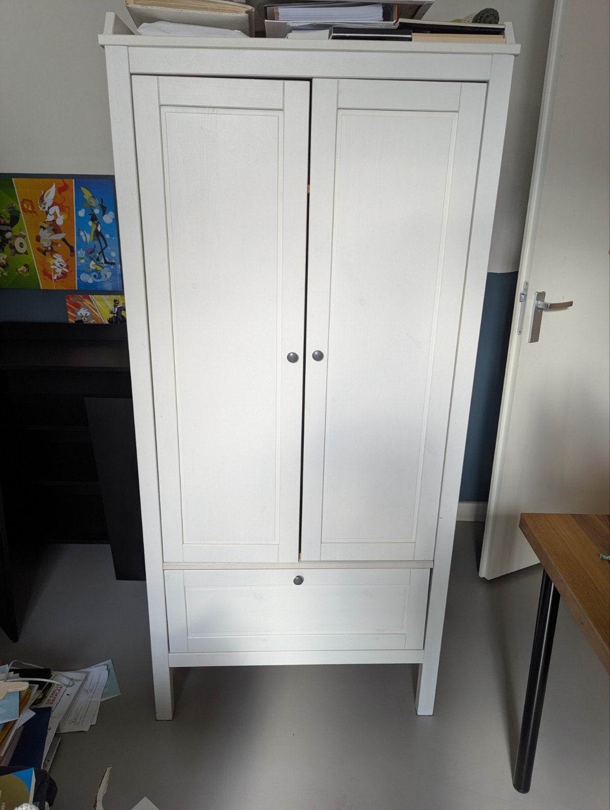 IKEA Sundvik Kledingkast kinderkamer - Wit, Kinderen en Baby's, Ophalen, Gebruikt, Kast, 105 cm of meer