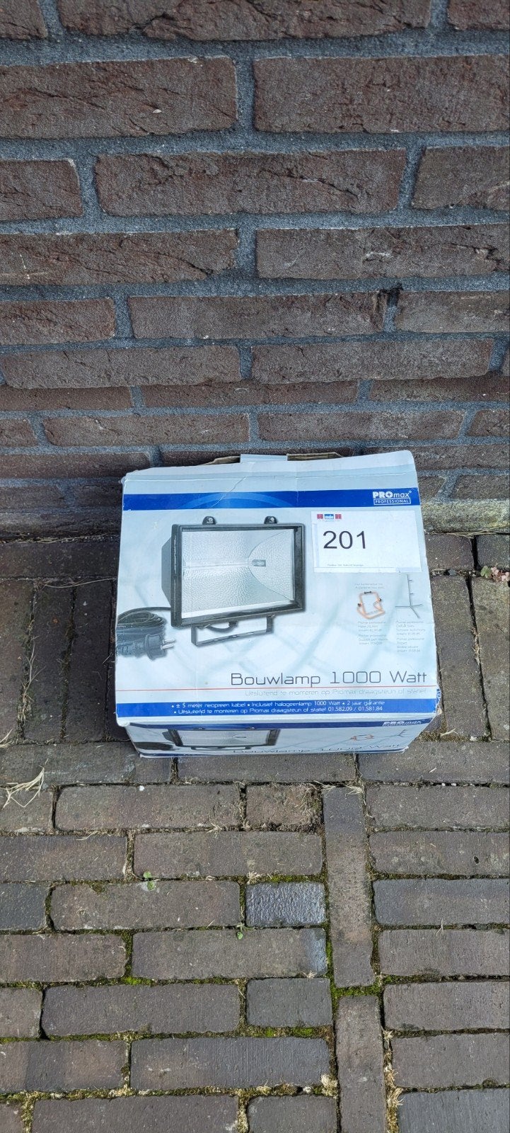 Bouwlamp 1000watt, Doe-het-zelf en Verbouw, Bouwverlichting, Ophalen, Nieuw, 500 watt of meer, Lamp