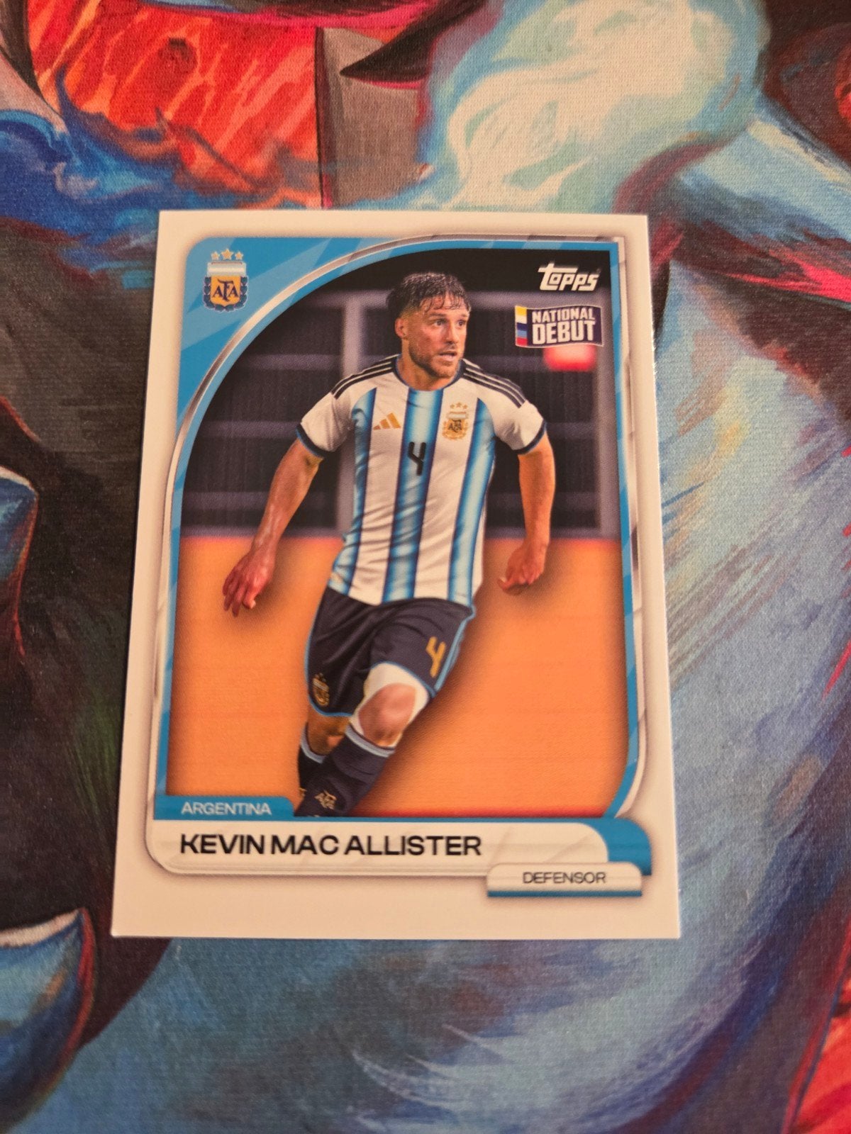 Kevin Mac Allister Topps National Debut Kaart Argentinië, Ophalen of Verzenden, Zo goed als nieuw, Buitenlandse clubs, Spelerskaart