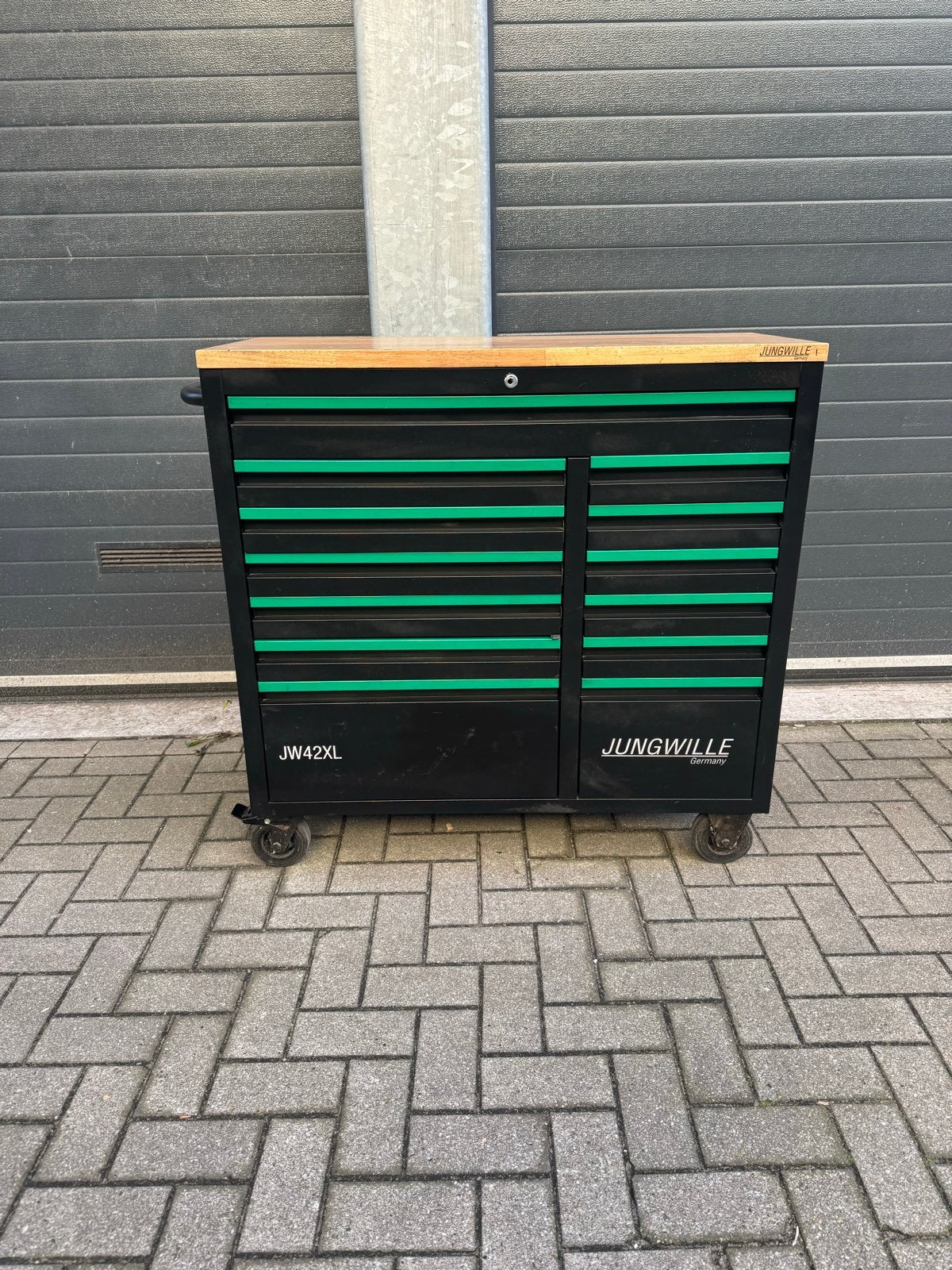 Jungwille JW42XL Gereedschapswagen met complete set, Ophalen of Verzenden, Gebruikt, Gereedschapsopslag, Overige merken