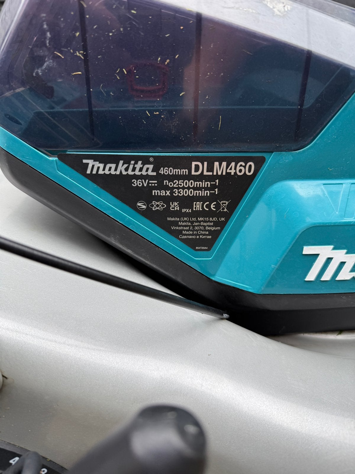 Makita DLM 460, Ophalen, Cirkelmaaier, Gebruikt, Accu-grasmaaier