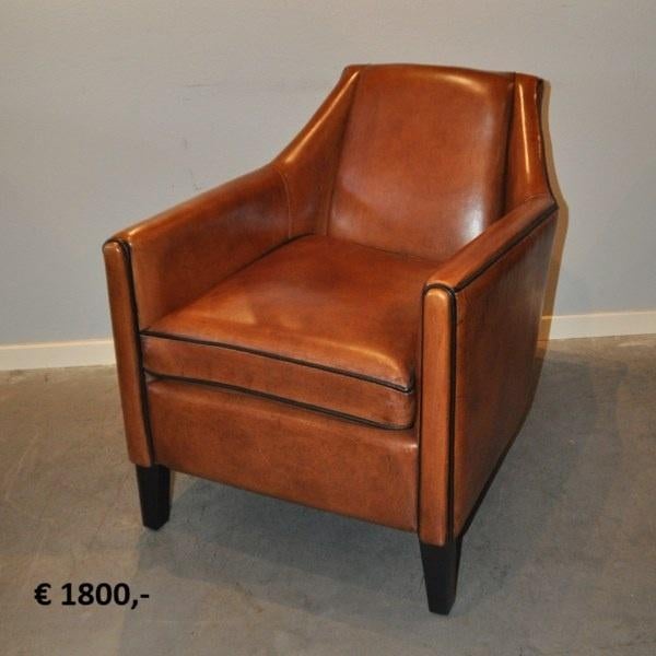 Fauteuils schapenleer Lounge Atelier / Teaks / OCL, Ophalen of Verzenden, Zo goed als nieuw, 50 tot 75 cm, Leer