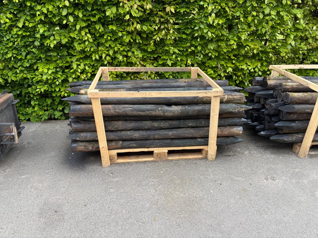 Weidepalen / beschoeingpalen, Rond, Ophalen of Verzenden, Zo goed als nieuw, 60 tot 100 cm