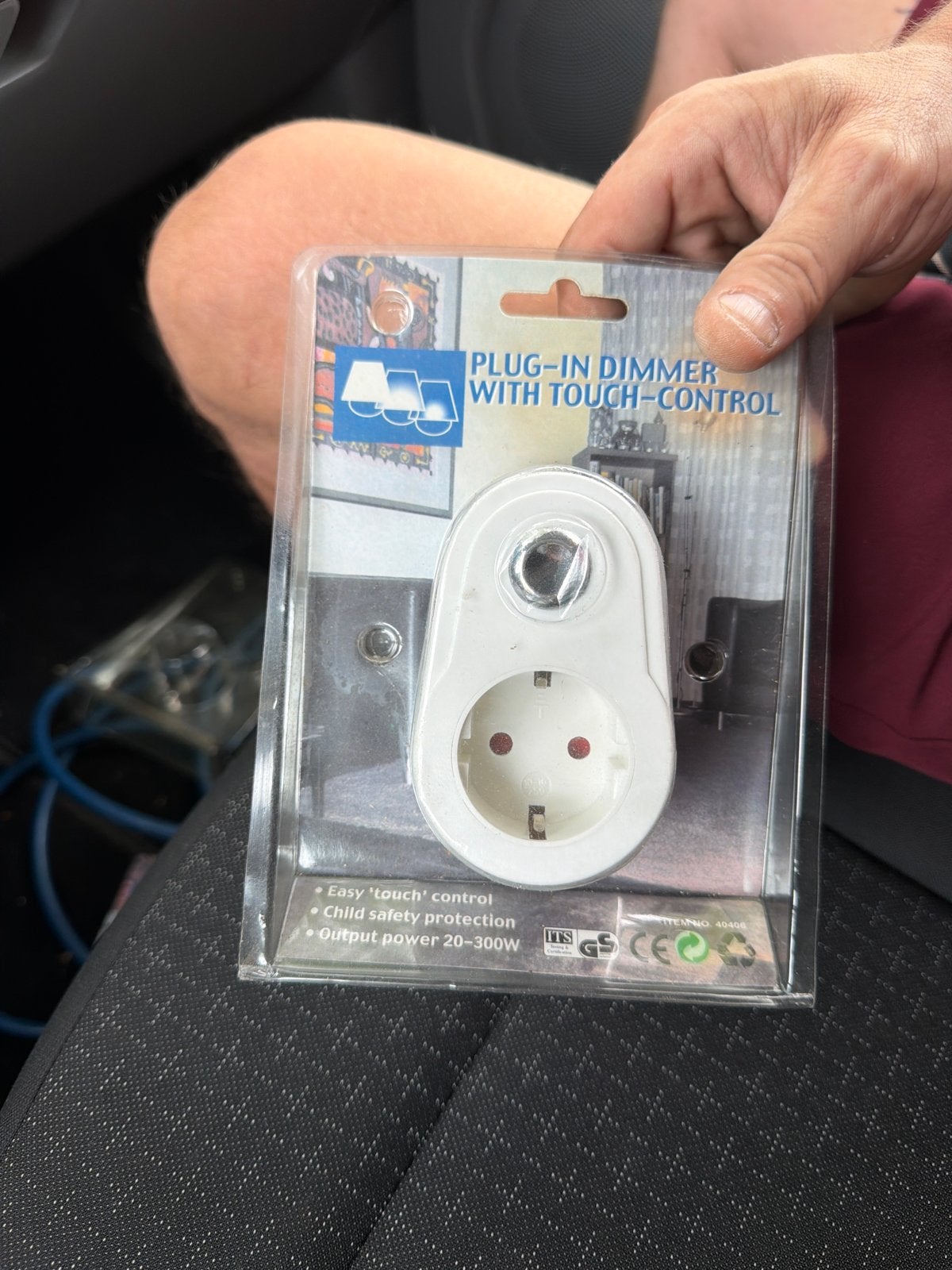 Plug-in dimmer met touch-bediening en kinderbeveiliging, Wit, Kunststof, Nieuw, Ophalen of Verzenden