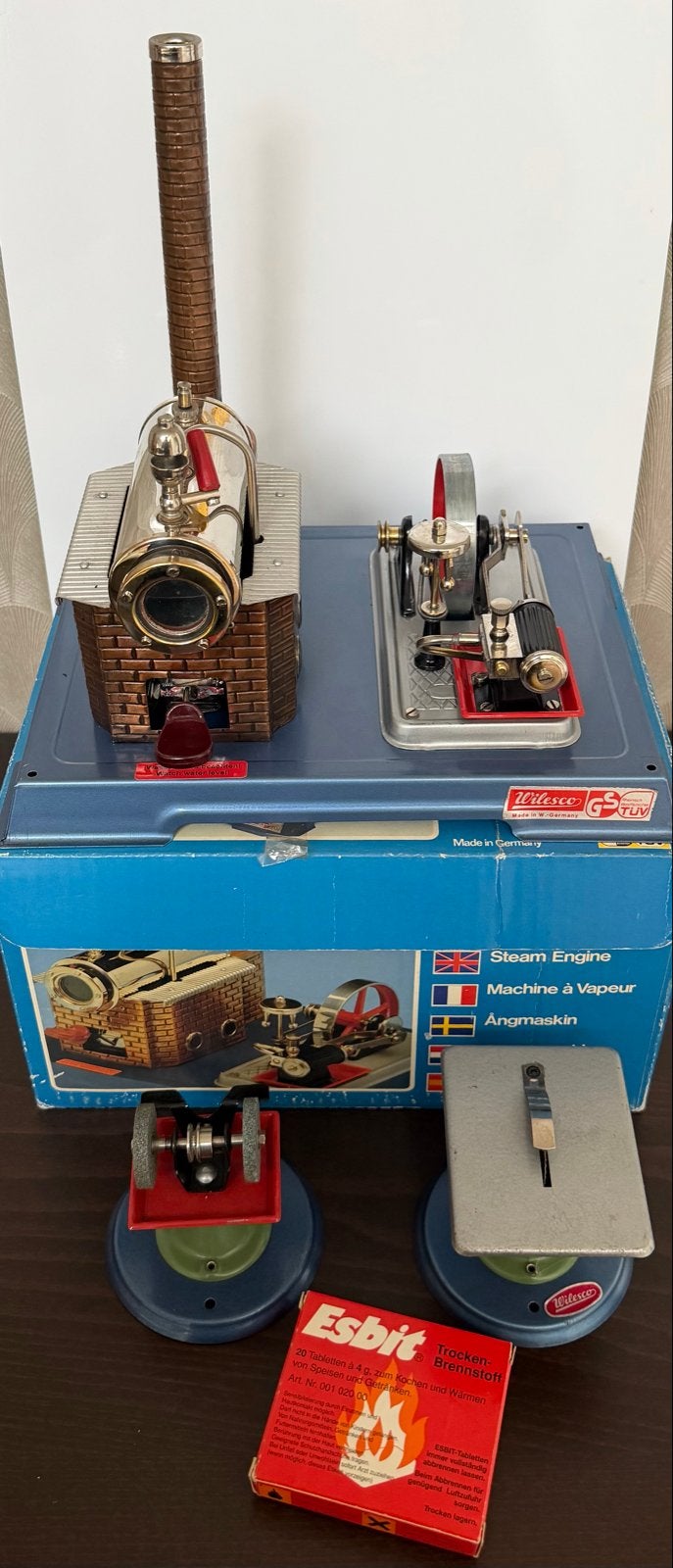 Wilesco D10 Stoommachine met accessoires, Ophalen of Verzenden, Zo goed als nieuw
