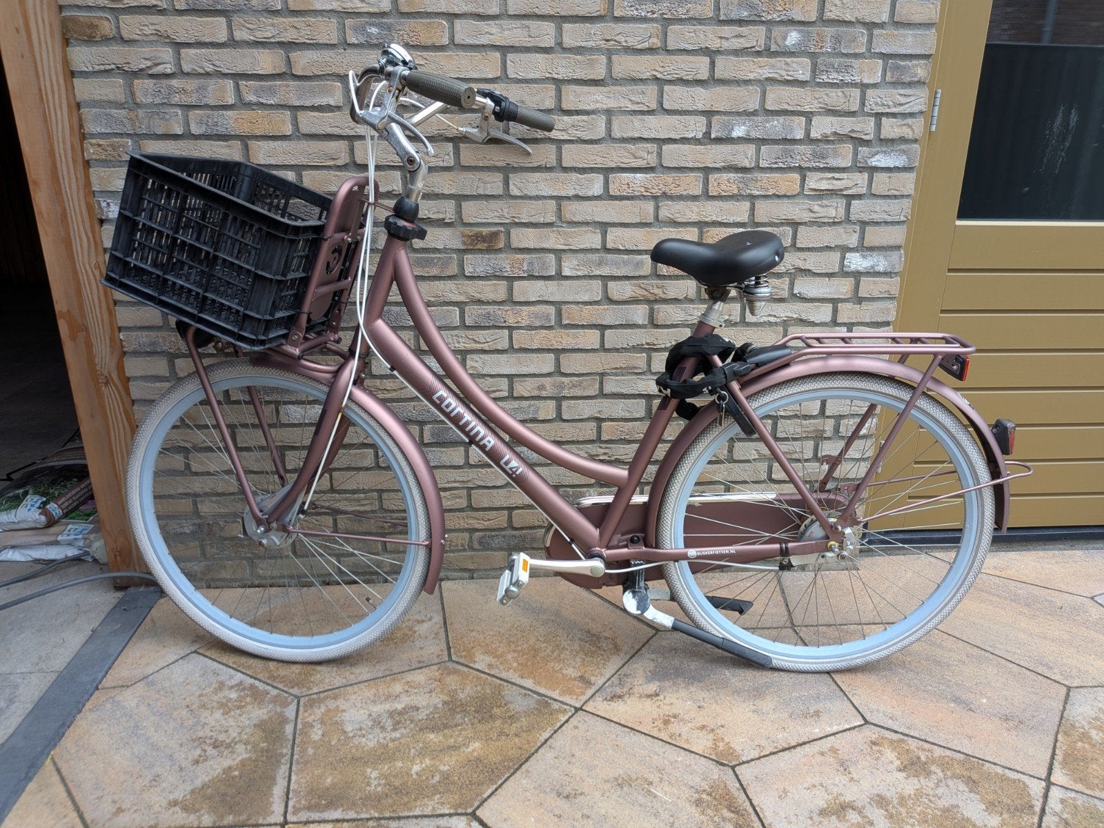 Cortina U4 transport family fiets, Gebruikt, Velgrem, Versnellingen, 56 cm of meer