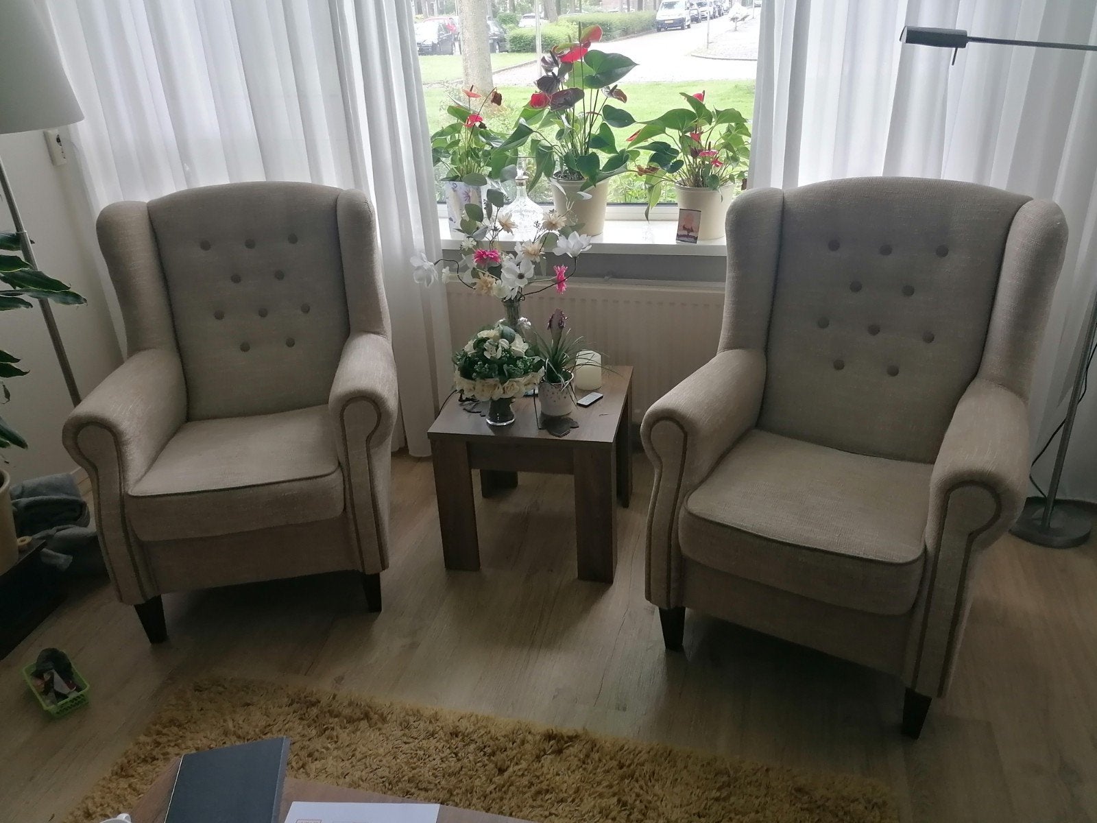 Twee Oorfauteuils, Ophalen, Zo goed als nieuw, 75 tot 100 cm
