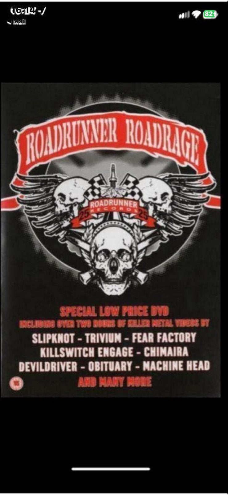 Roadrunner Roadrage DVD - Metal Videoclips, Vanaf 16 jaar, Ophalen of Verzenden, Inclusief doosje, Gebruikt