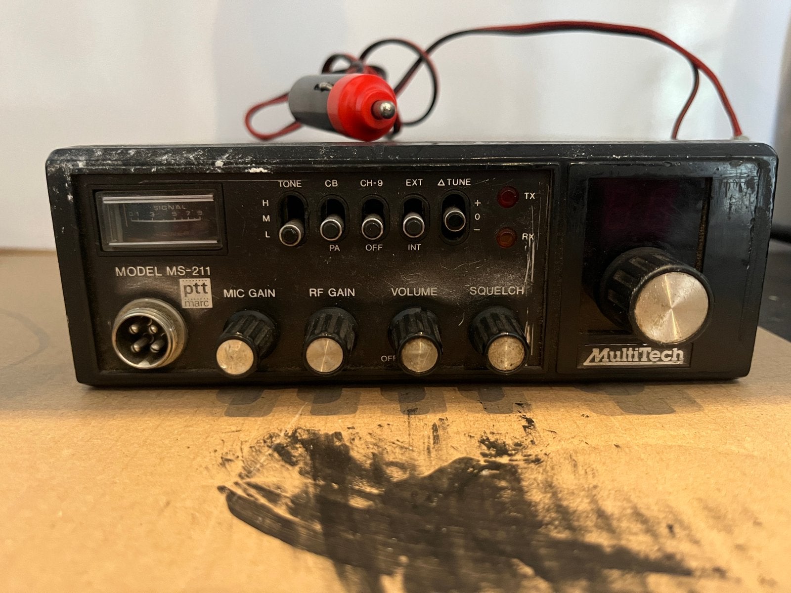 CB tranciever Multitech MS-211 (bakje, bakkie), Ophalen, Zo goed als nieuw