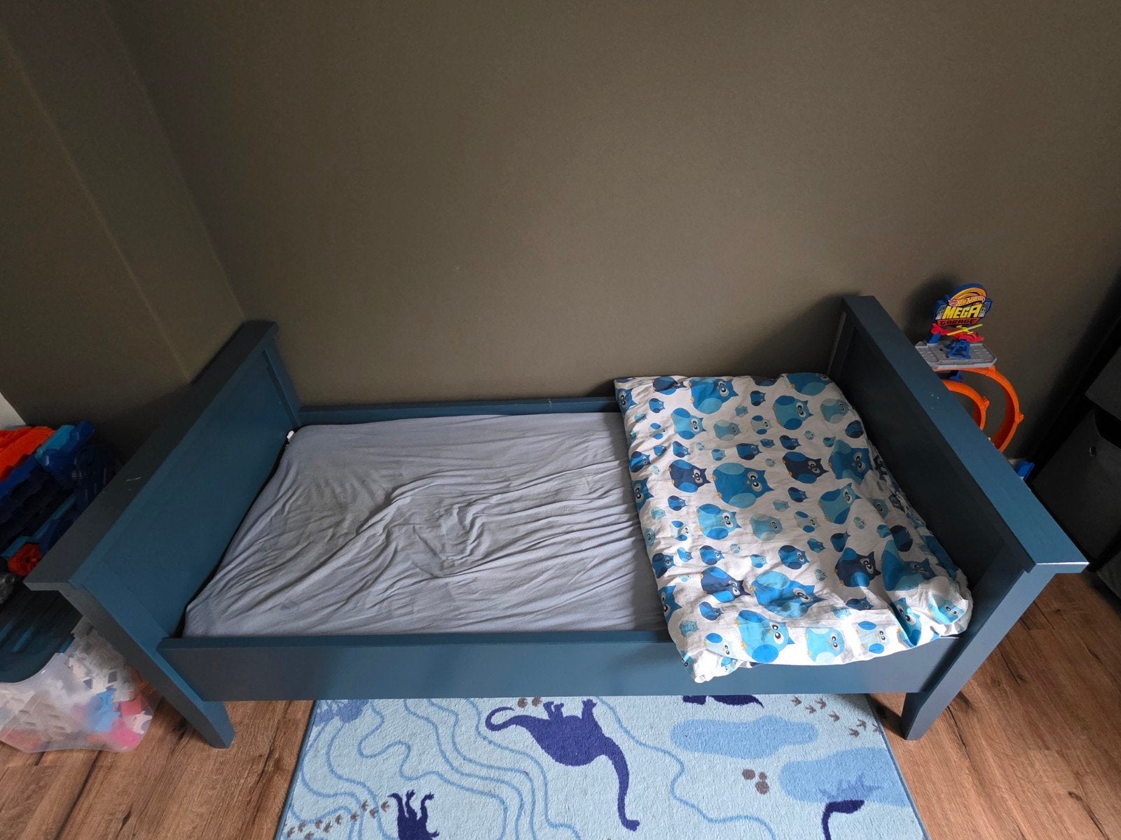 Peuterbed met matras, Kinderen en Baby's, Kinderkamer | Bedden, Gebruikt, 70 tot 85 cm, 160 tot 180 cm, Ophalen