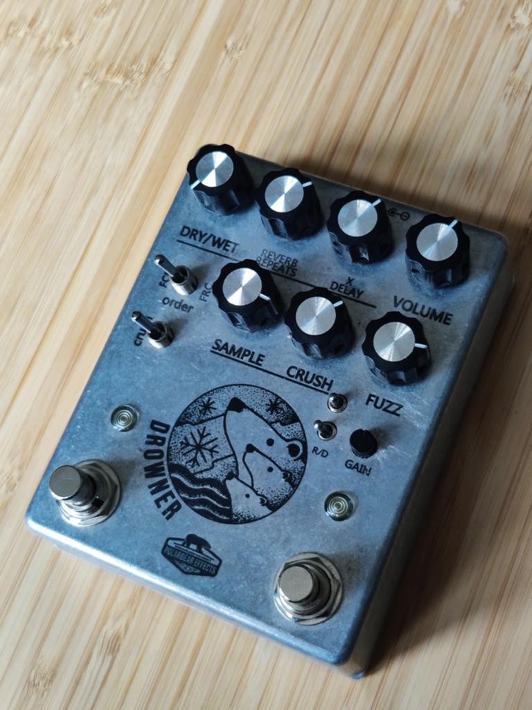 Polarbear Effects Drowner fuzz/bitcrusher/delay/reverb, Ophalen of Verzenden, Zo goed als nieuw, Reverb
