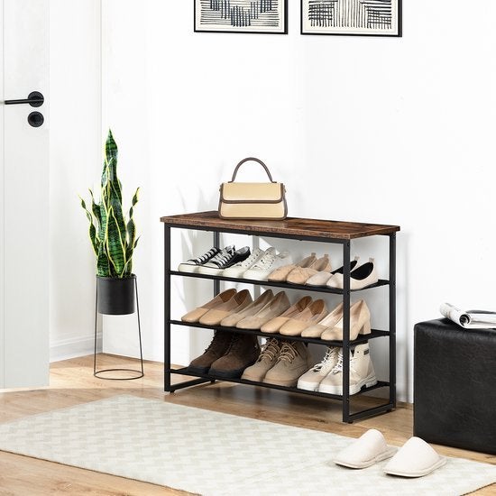 Nieuwe/Schoenenrek--75x29x59cm-Bruin/Zwart, Ophalen of Verzenden, Nieuw