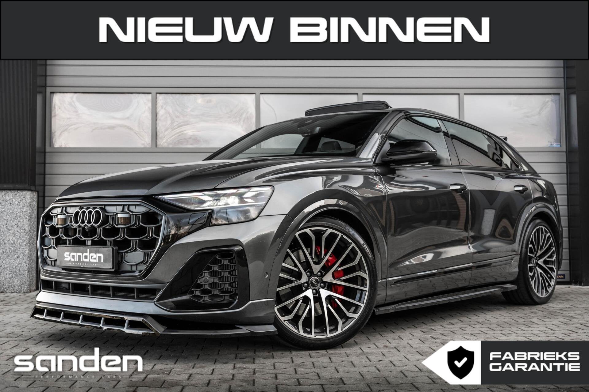 Audi Q8 60 TFSIe quattro Competition|VOL|B&O|Pano|23"|RSseat, Automaat, Dealer onderhouden, Zwart, 2995 cc