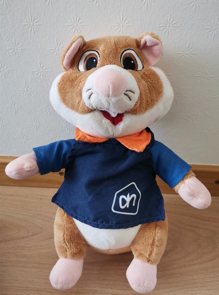 Knuffel AH hamster, Kinderen en Baby's, Speelgoed | Knuffels en Pluche, Ophalen, Gebruikt, Overige typen