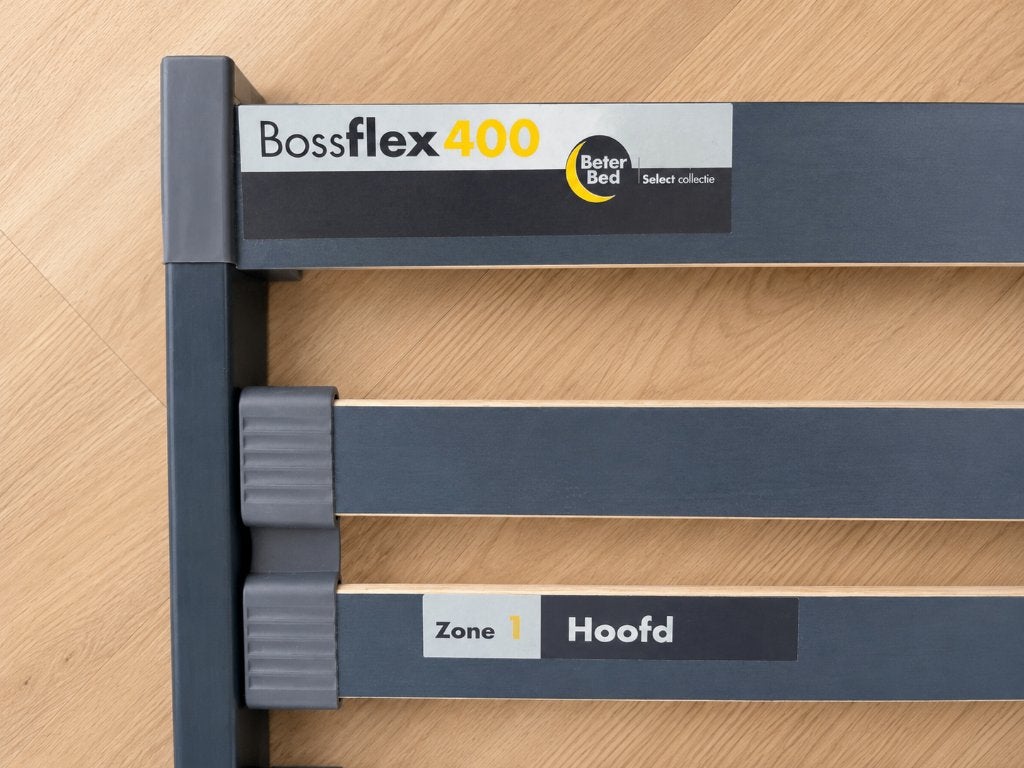 Lattenbodem Bossflex 400 vlak, Ophalen, 90 cm, Eenpersoons, Zo goed als nieuw