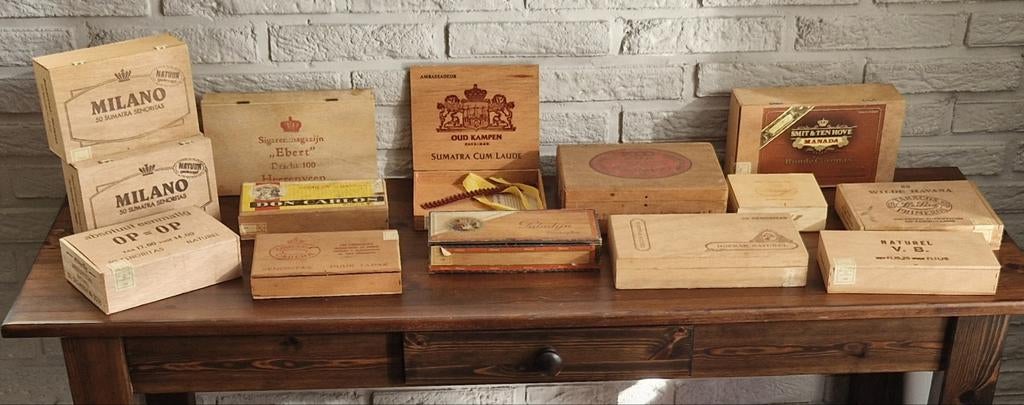 Vintage Guldentijd Sigaren Doosjes - Diverse Merken, Verzamelen, Ophalen of Verzenden, Gebruikt