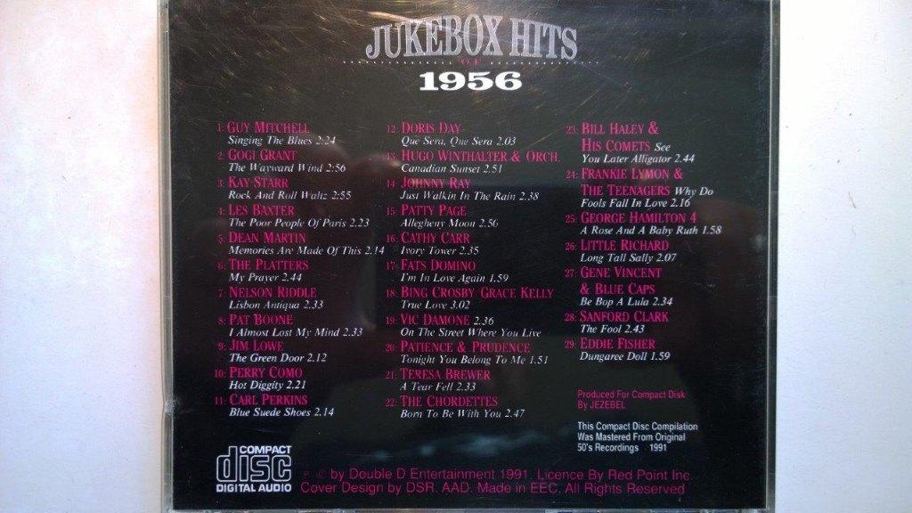 Jukebox Hits Of 1956 Volume 1, Cd's en Dvd's, Cd's | Verzamelalbums, Ophalen of Verzenden, Zo goed als nieuw, Pop