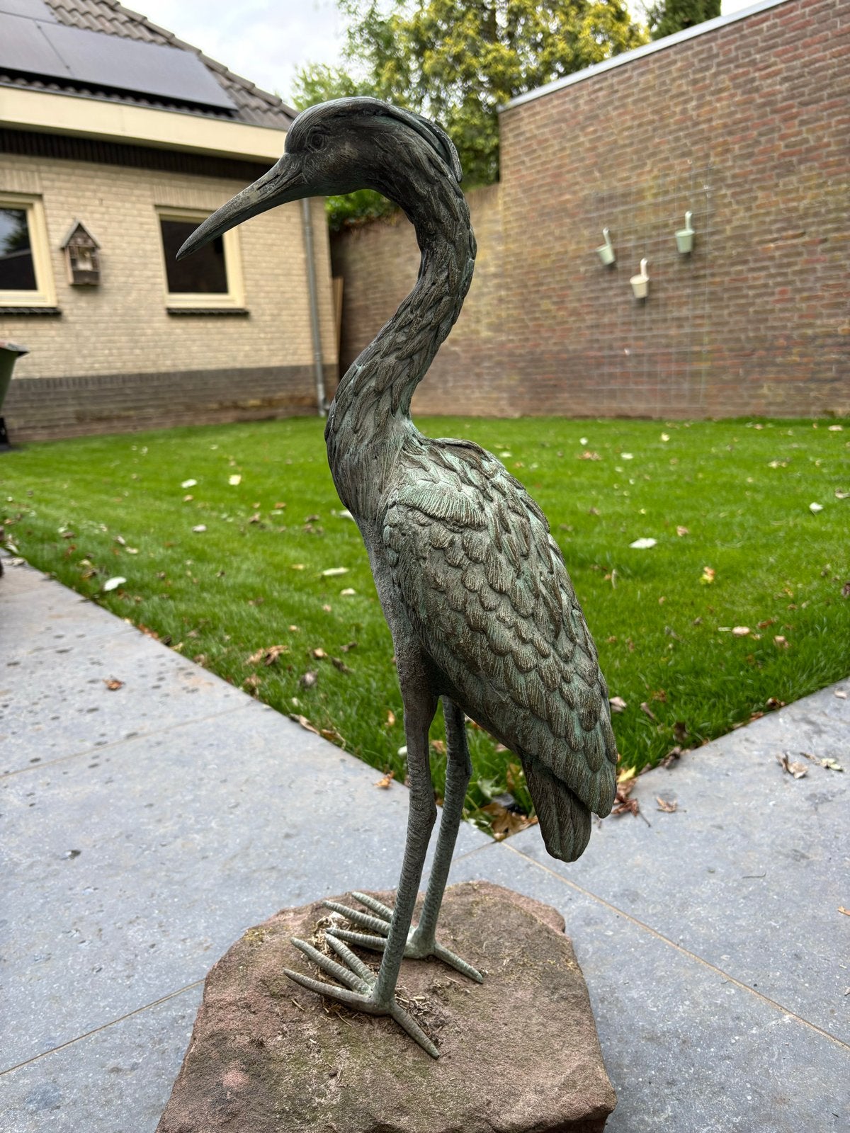 Handgemaakt bronzen kunstwerk, 60 cm hoog, Ophalen, 50 - 100 cm, Beeld, Vogel