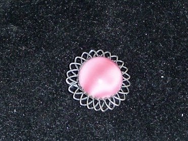 antieke broche m roze steen en Hanger 4 x3 cm bakeliet steen, Overige materialen, Overige kleuren, Verzenden, Minder dan 4 cm