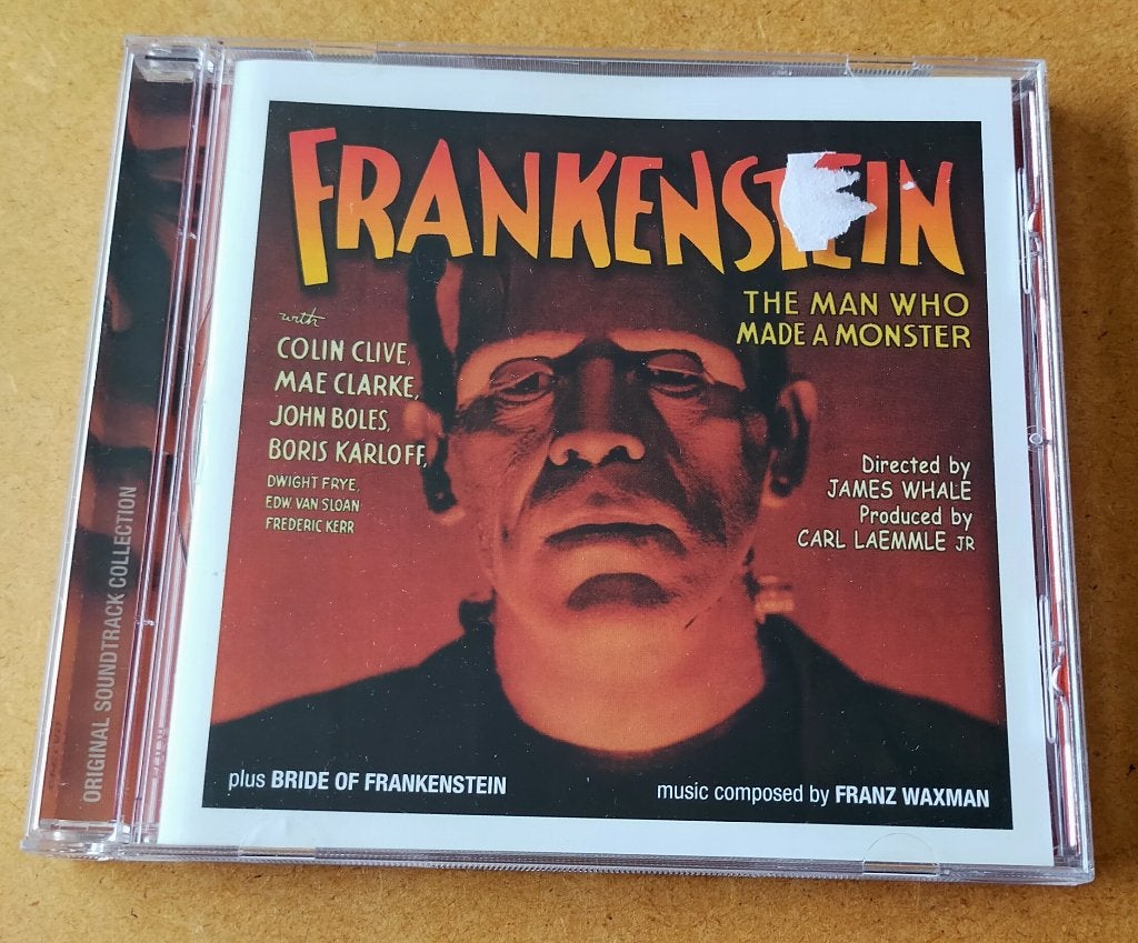 Frankenstein/Bride Of CD Soundtrack Franz Waxman, Cd's en Dvd's, Ophalen of Verzenden, Zo goed als nieuw