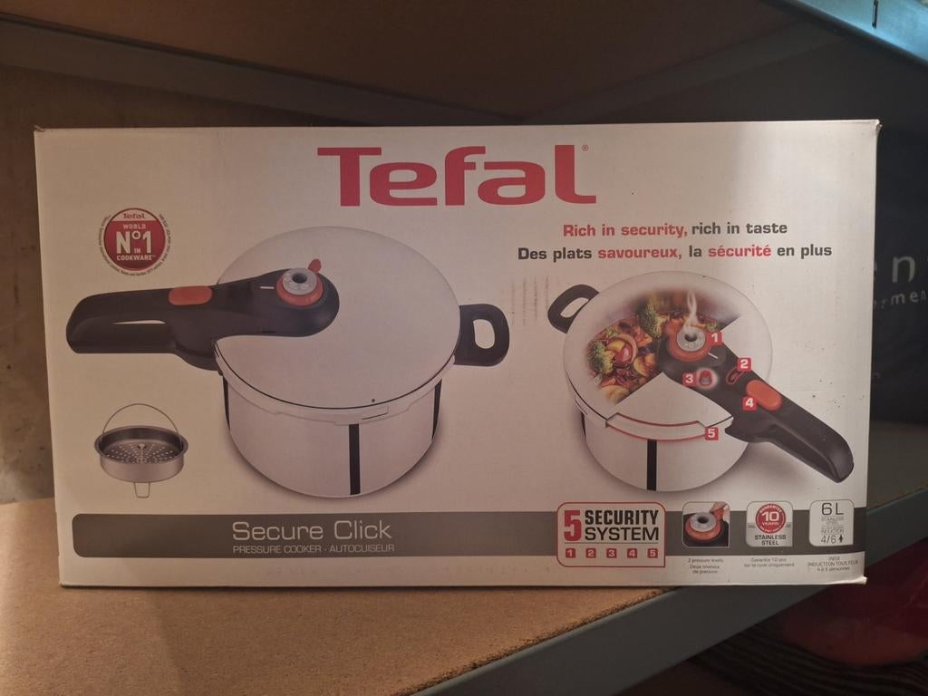 Snelkookpan Tefal, Ophalen, Nieuw, Koekenpan of Braadpan