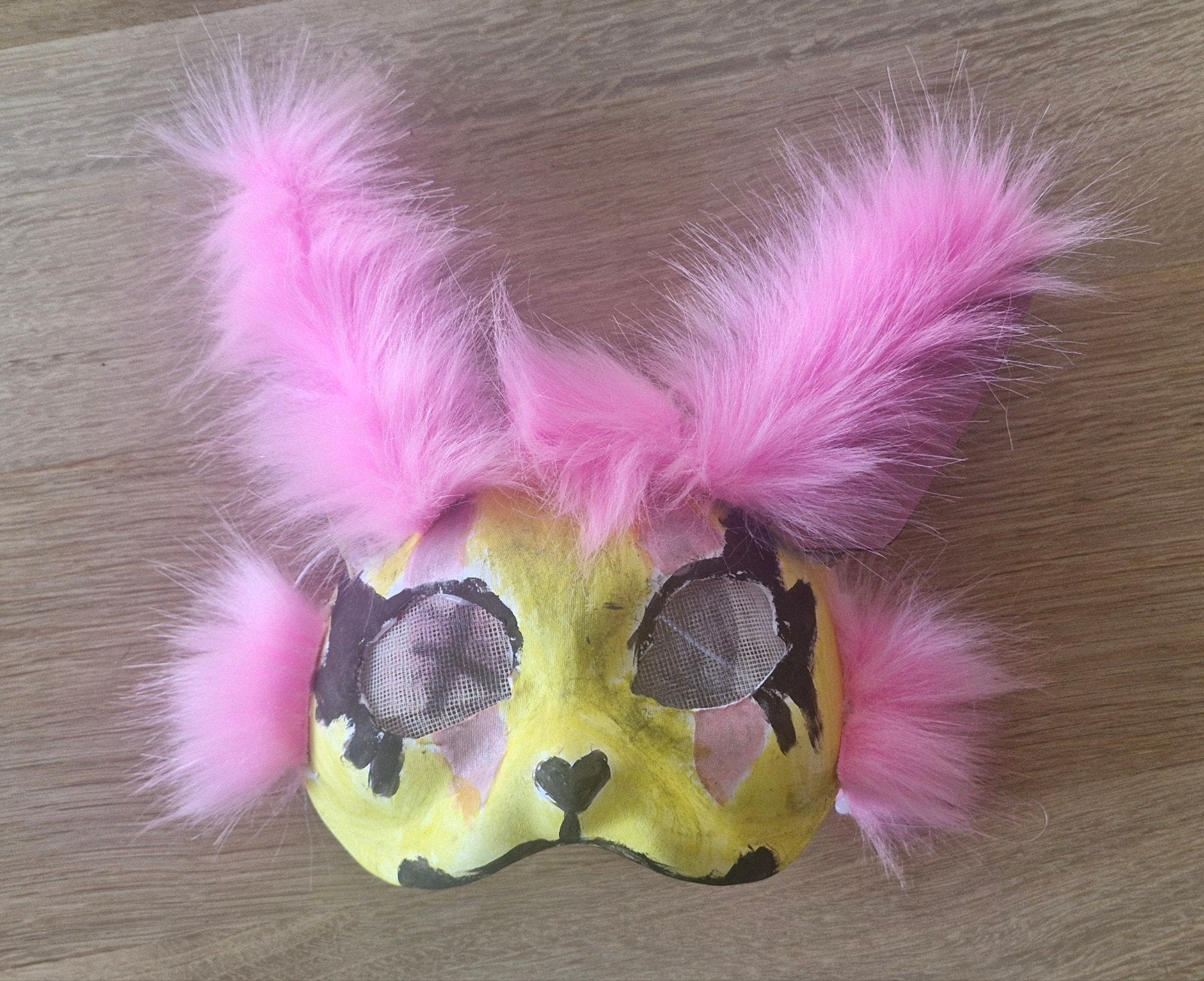 Kleurrijk Kat Masker - Handgemaakt voor Jongens & Meisjes, Ophalen, Handgemaakt, Dieren, Meerkleurig