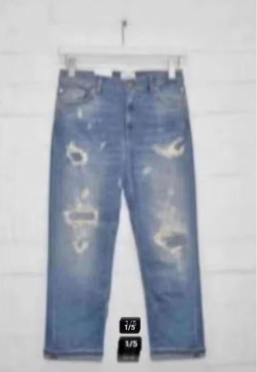 Dondup - Destroyed Jeans W27 - Oversized fit - Nieuw €250, Blauw, Nieuw, Ophalen of Verzenden, Dondup