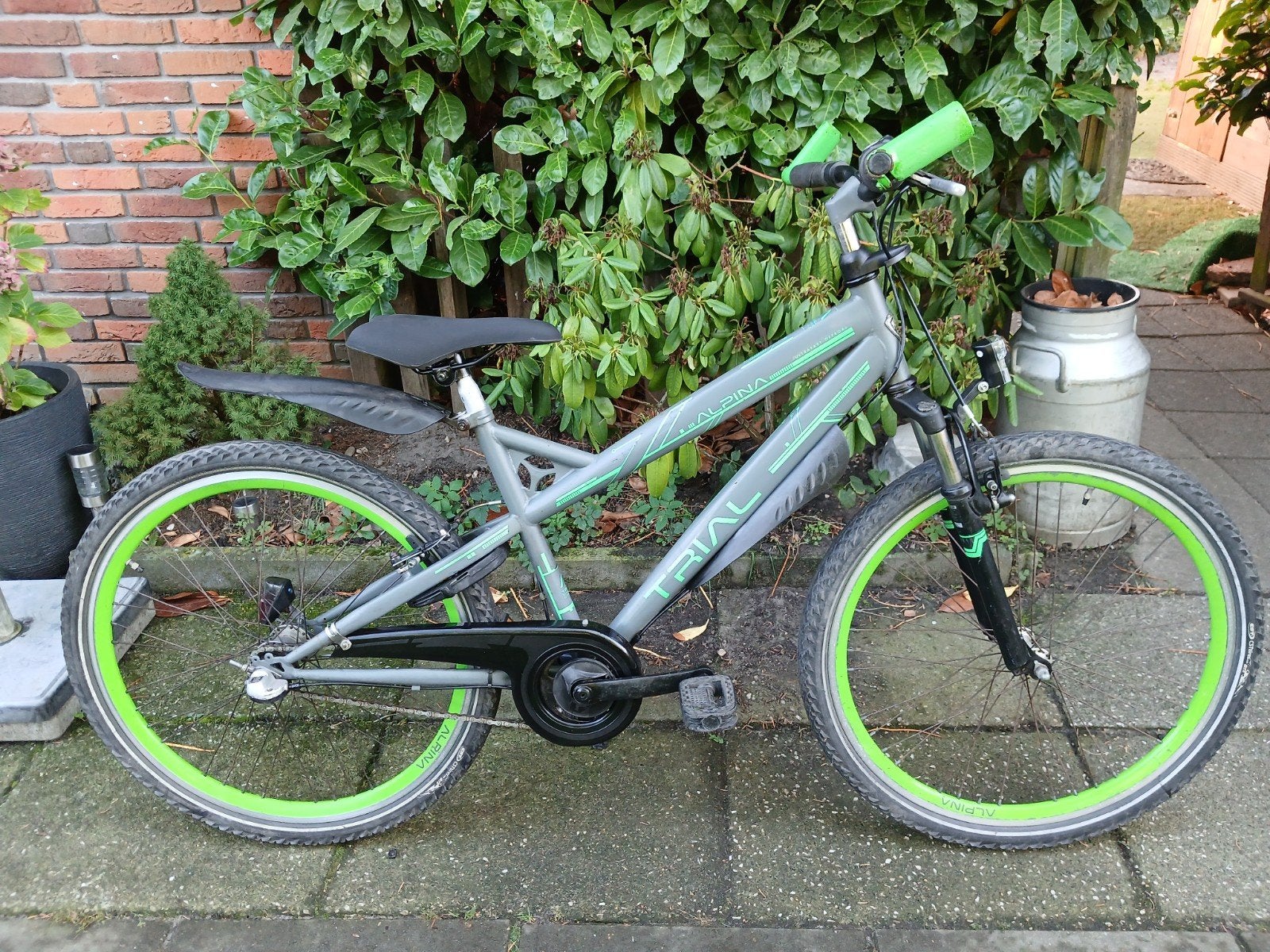 stoere 26 inch gebruikte jonensfiets Alpina Trial, Gebruikt, Alpina, Handrem, Ophalen