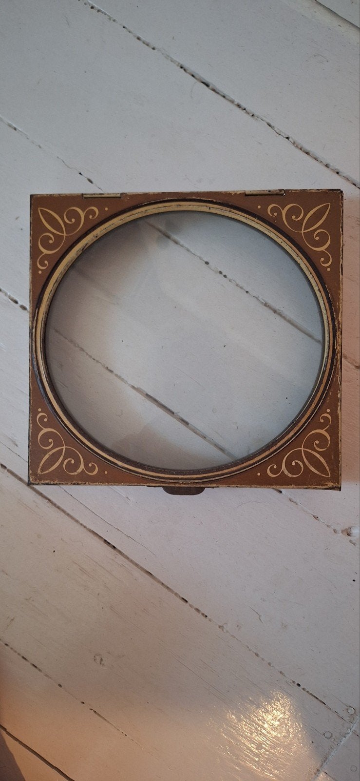 Antieke deksel voor ( koek) trommel vintage, Ophalen of Verzenden
