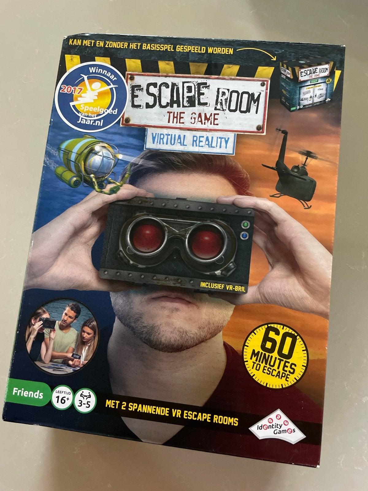 Escape Room The Game Virtual Reality - Winnaar Speelgoed v/h, Drie of vier spelers, Ophalen of Verzenden, Gebruikt
