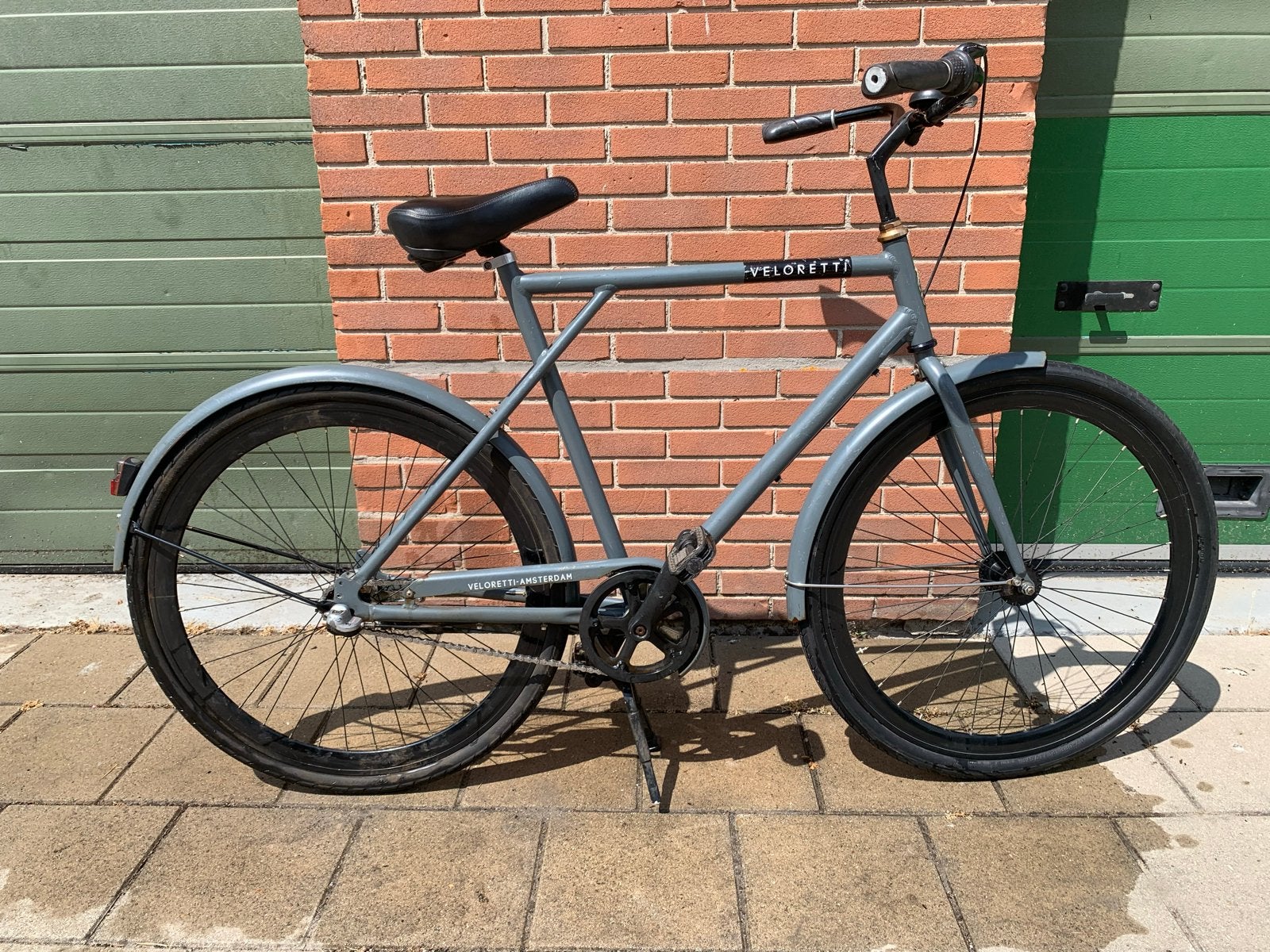 Veloretti Cafe Racer L - 3 snelheid Stadsfiets Groot, Fietsen en Brommers, Fietsen | Heren | Herenfietsen, Terugtraprem, Gebruikt