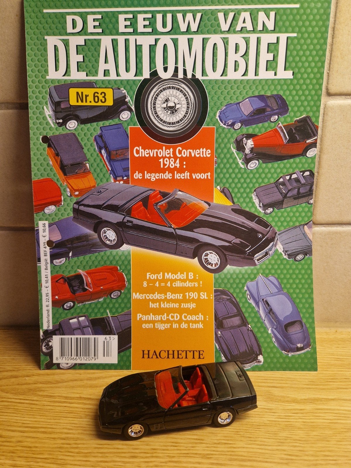 solido chevrolet corvette tijdschrift doosje, Ophalen of Verzenden, Zo goed als nieuw, Auto, Solido