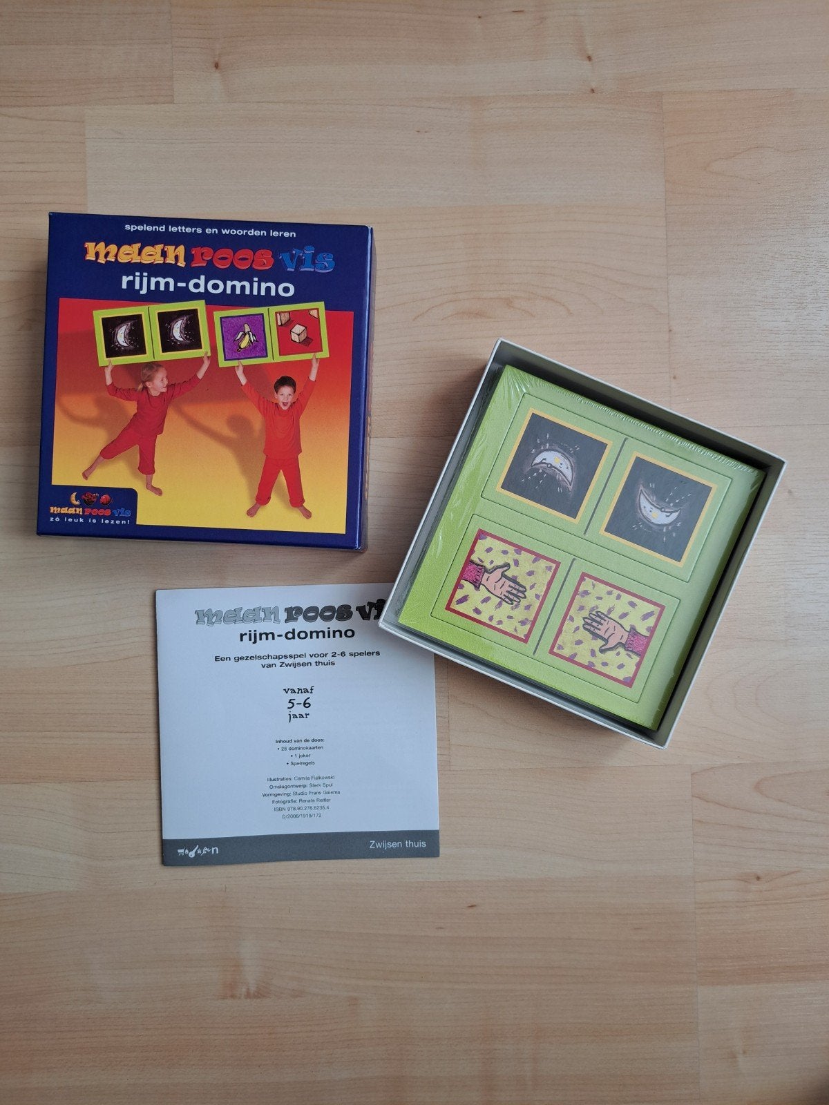 NIEUW! Maan Roos Vis rijm memory, letters en woorden leren., Kinderen en Baby's, Ophalen of Verzenden, Nieuw