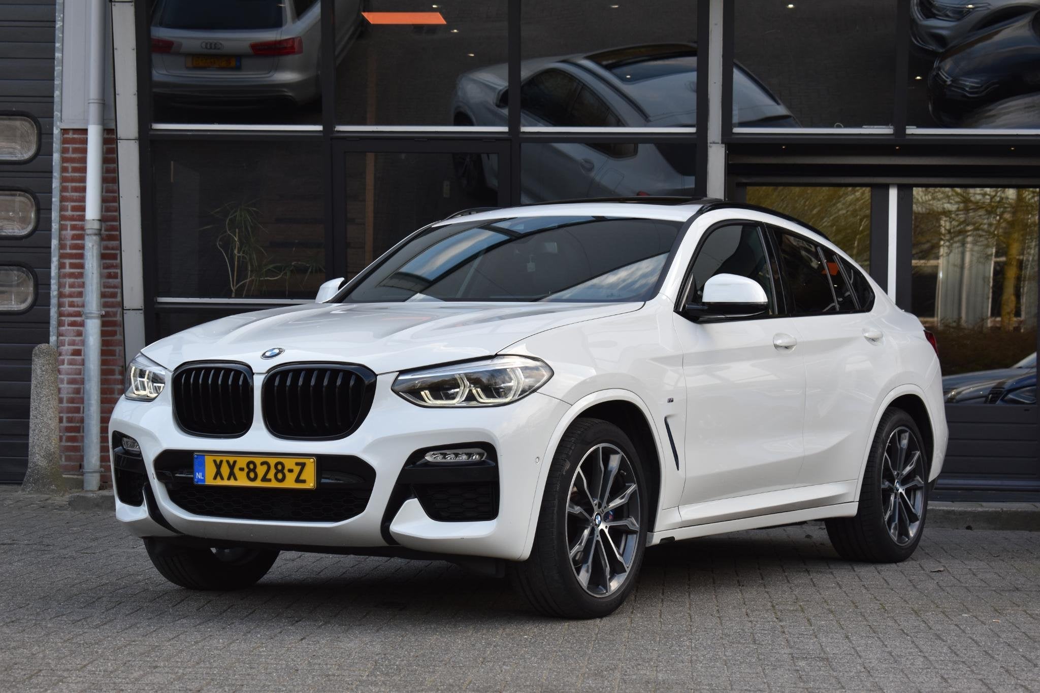 BMW X4 xDrive20i High Executive Edition M-Sport Pano Camera, Automaat, Gebruikt, 4 cilinders, Leder en Stof