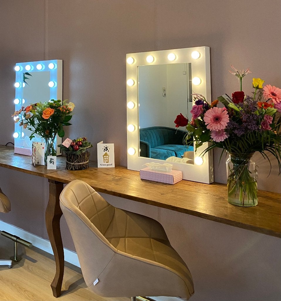 Professionele Make-up spiegel, Huis en Inrichting, Minder dan 50 cm, Rond, Ophalen of Verzenden, Zo goed als nieuw