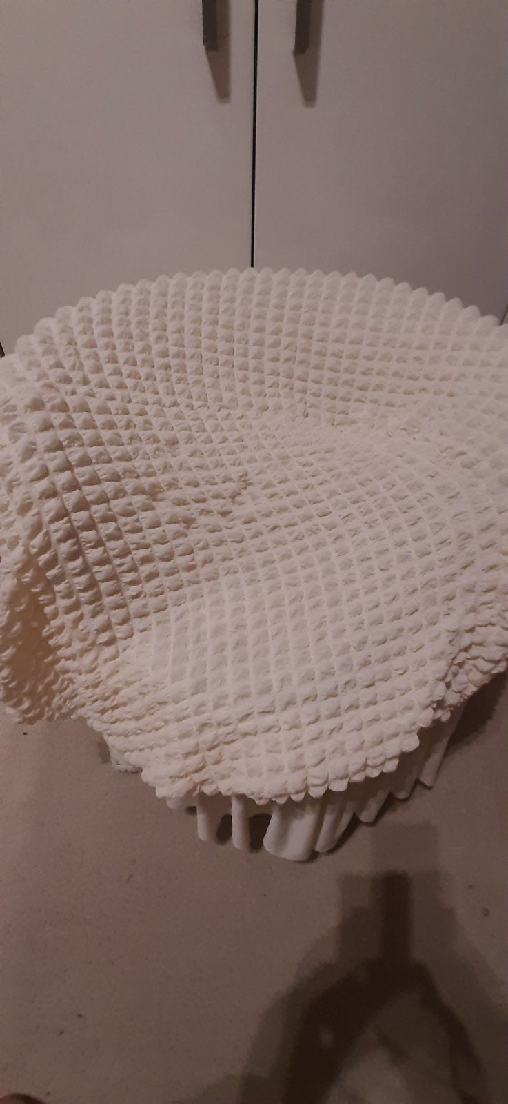 Elastische Stoelhoes - Crème/Wit, Huis en Inrichting, Stoffering | Tapijten en Kleden, Minder dan 50 cm, Nieuw, Minder dan 50 cm