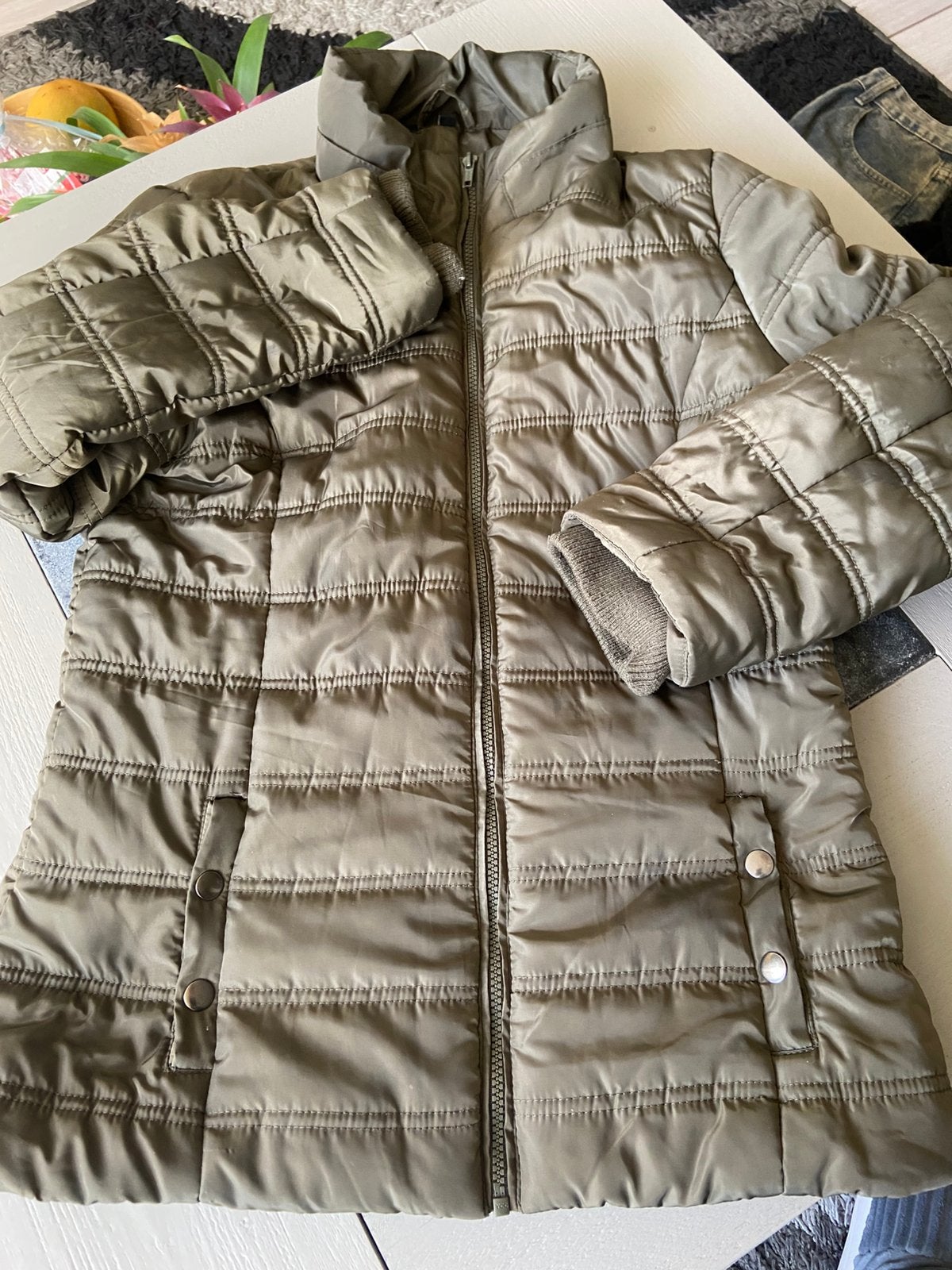 Jas mt M/L voor 3,50 !!!, Ophalen of Verzenden, Gedragen, Maat 38/40 (M), Groen